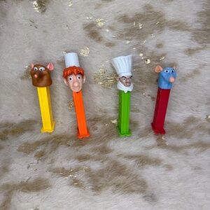 Disney Pixar’s RATATOUILLE - PEZ Dispensers - CHEF SKINNER-LINGUINI-REMY-EMILE